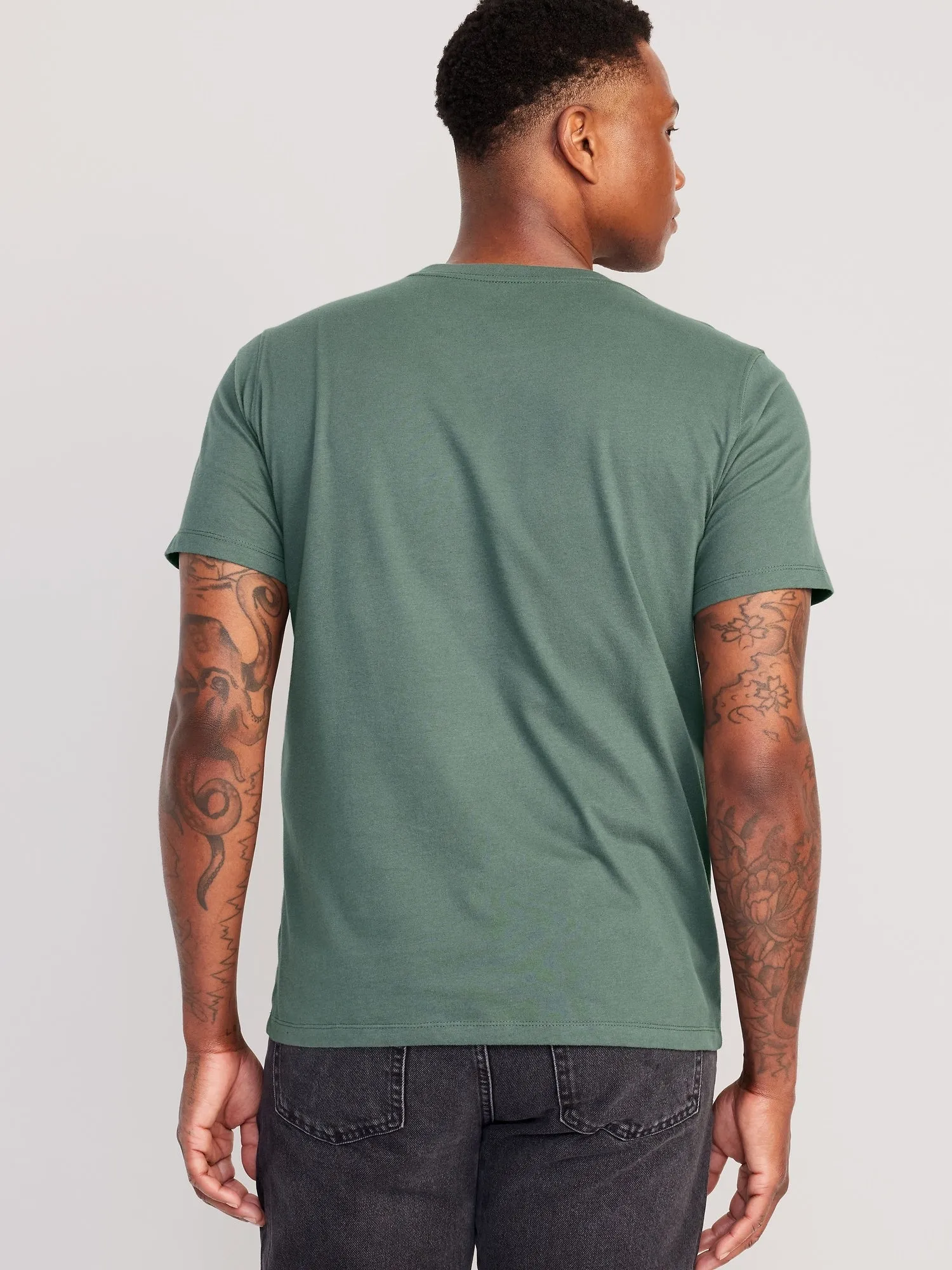 Soft-Washed Crew-Neck T-Shirt for Men