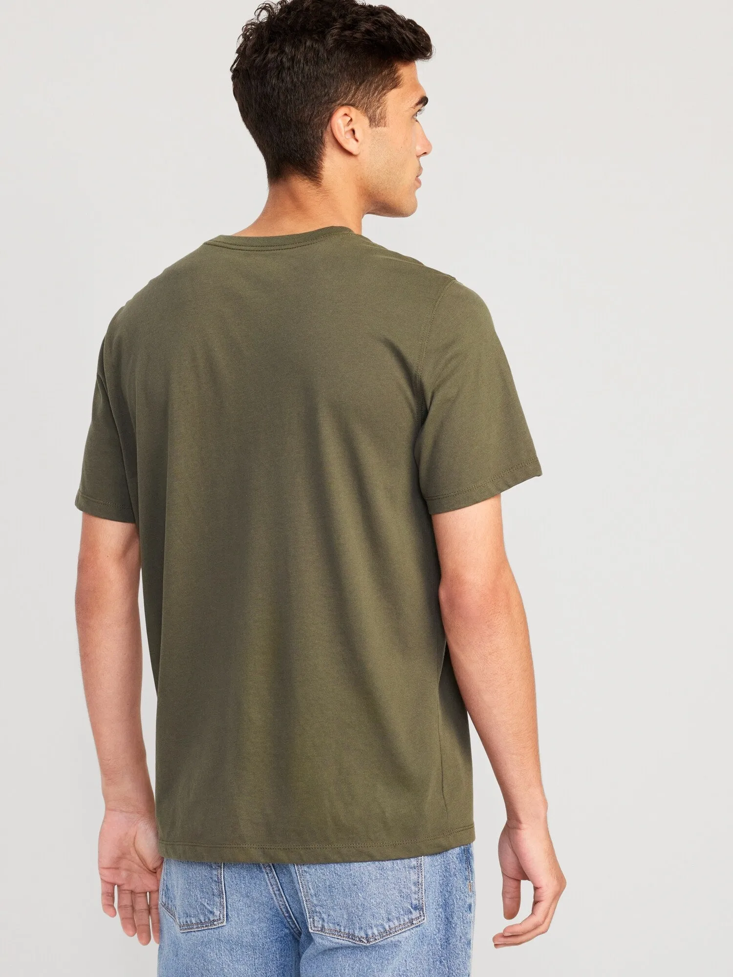 Soft-Washed Crew-Neck T-Shirt For Men