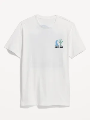 Soft-Washed Graphic T-Shirt For Men