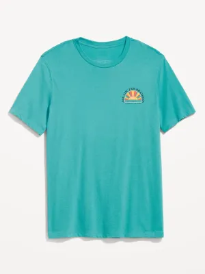 Soft-Washed Graphic T-Shirt for Men