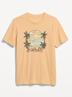 Soft-Washed Graphic T-Shirt for Men