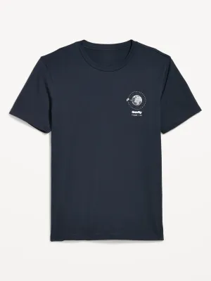 Soft-Washed Logo Graphic T-Shirt for Men