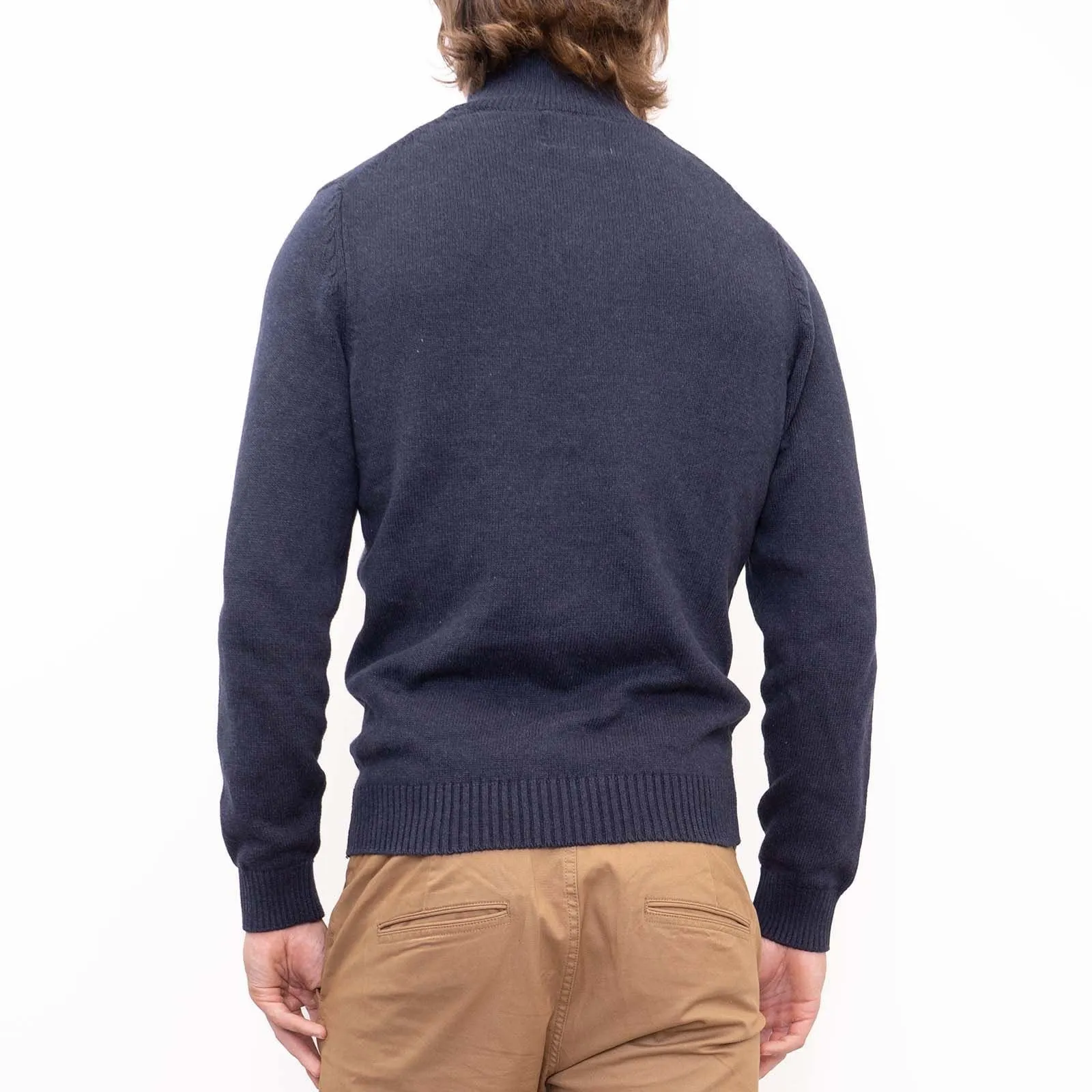 Springfield Half Zip Striped Jumper