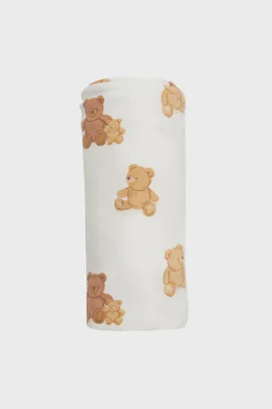 Teddy Bear Swaddle Blanket