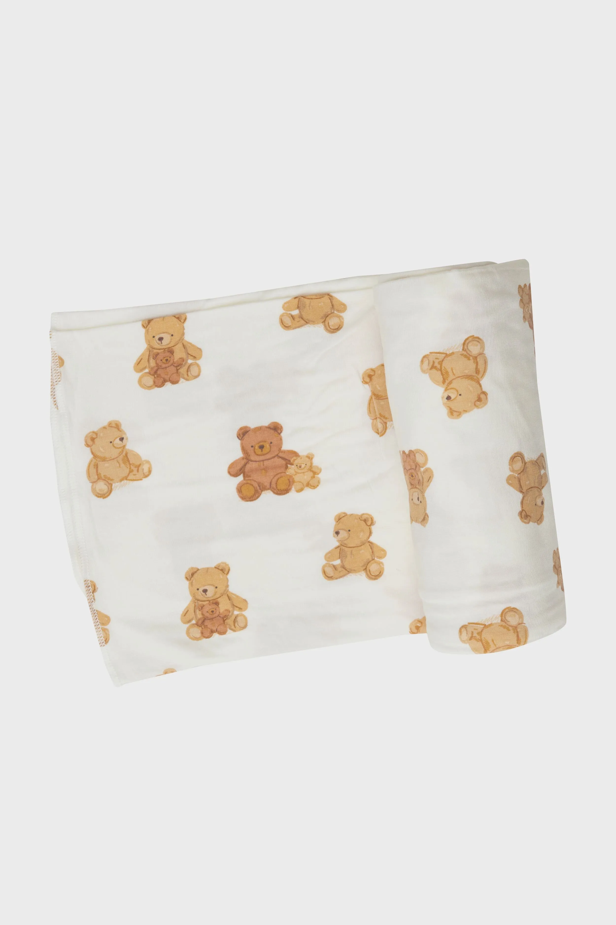 Teddy Bear Swaddle Blanket