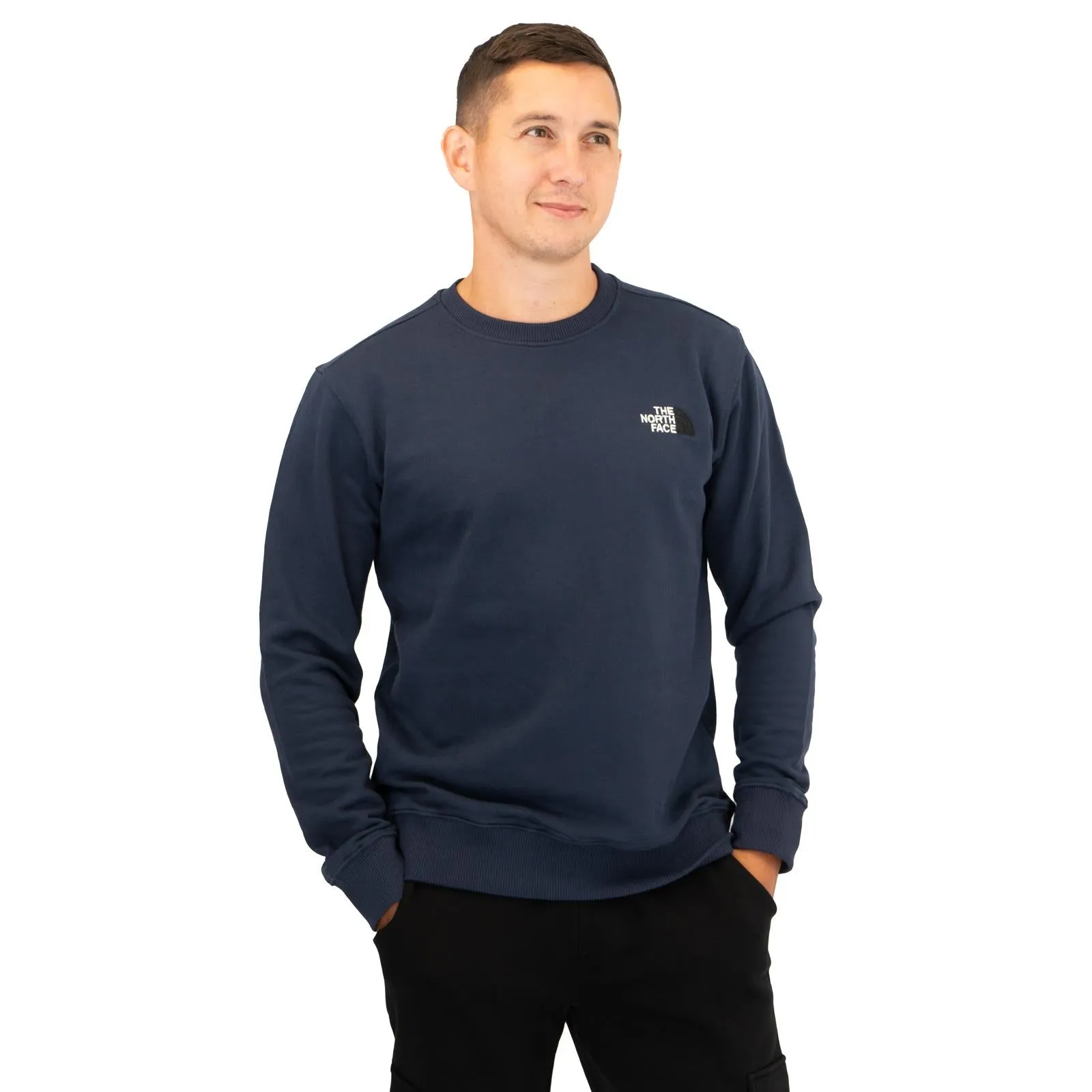 The North Face Mens Crew Navy Blue Sweatshirt