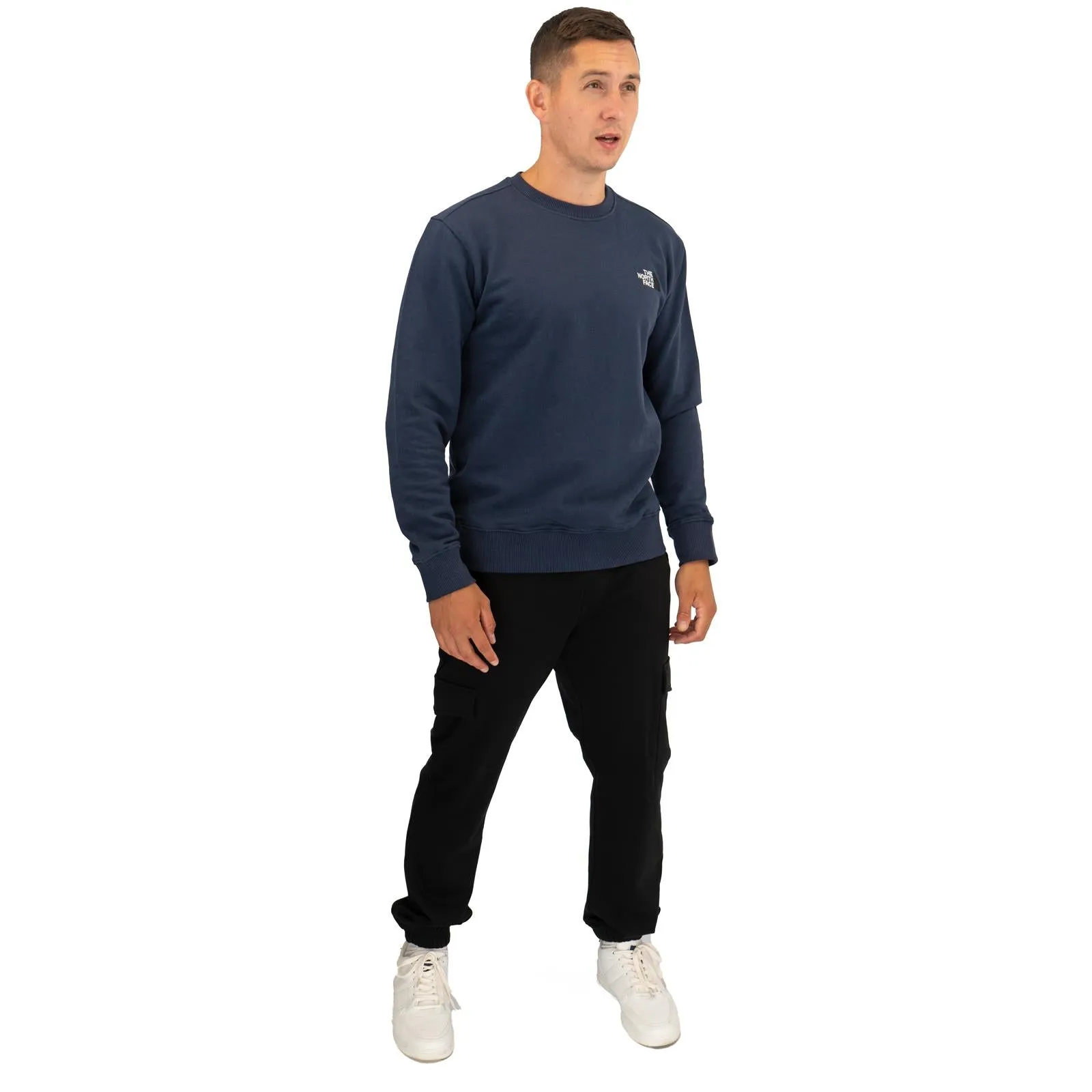 The North Face Mens Crew Navy Blue Sweatshirt