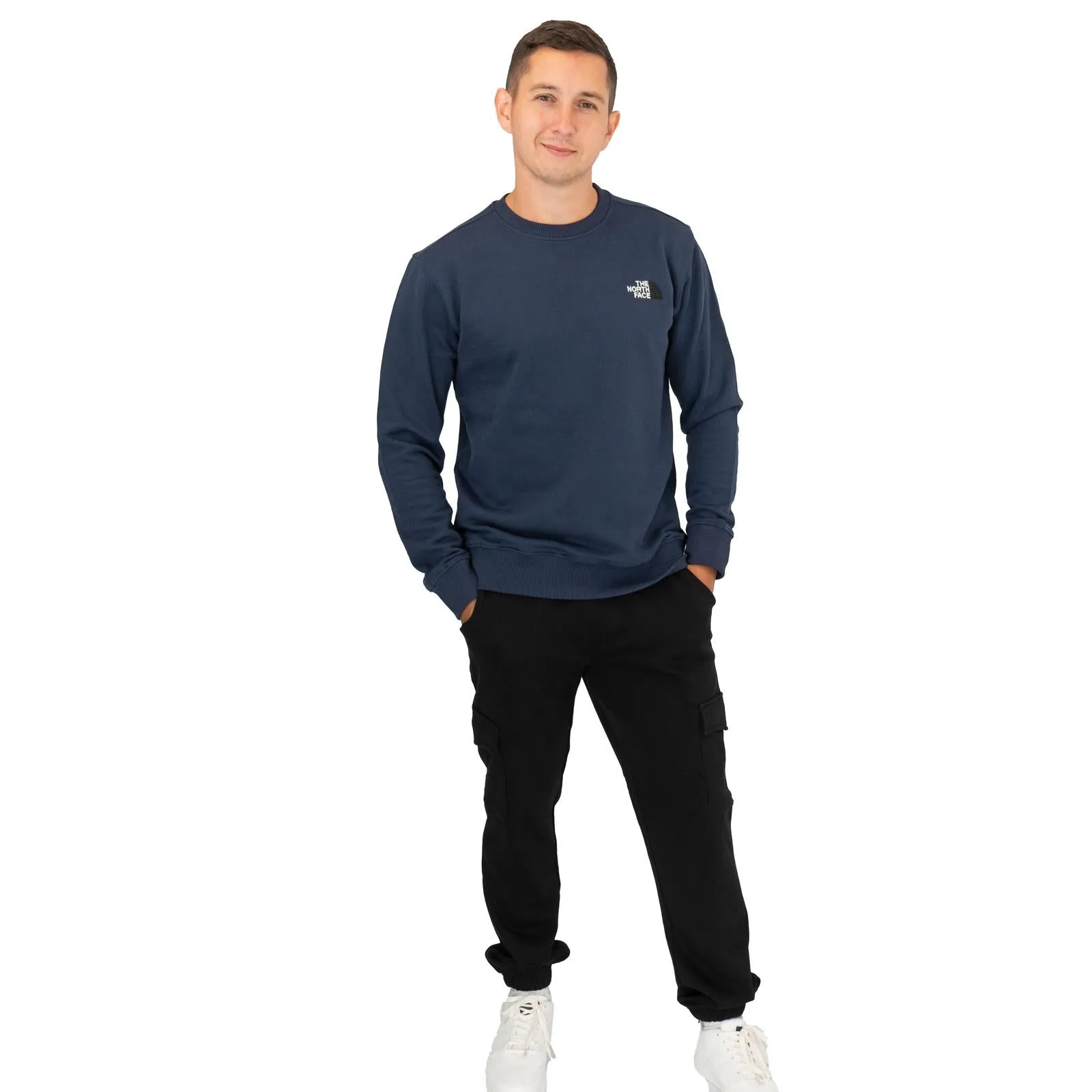 The North Face Mens Crew Navy Blue Sweatshirt