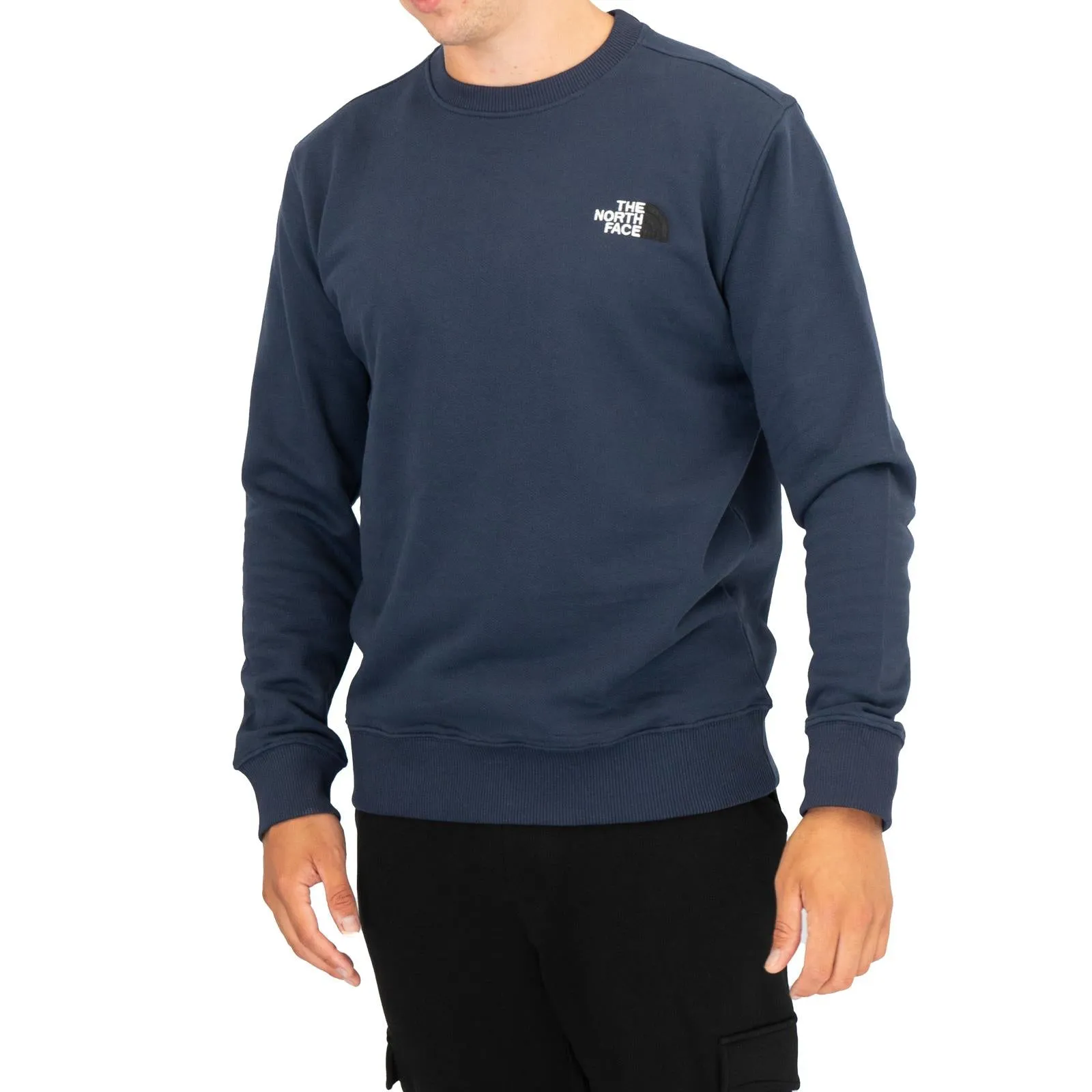 The North Face Mens Crew Navy Blue Sweatshirt