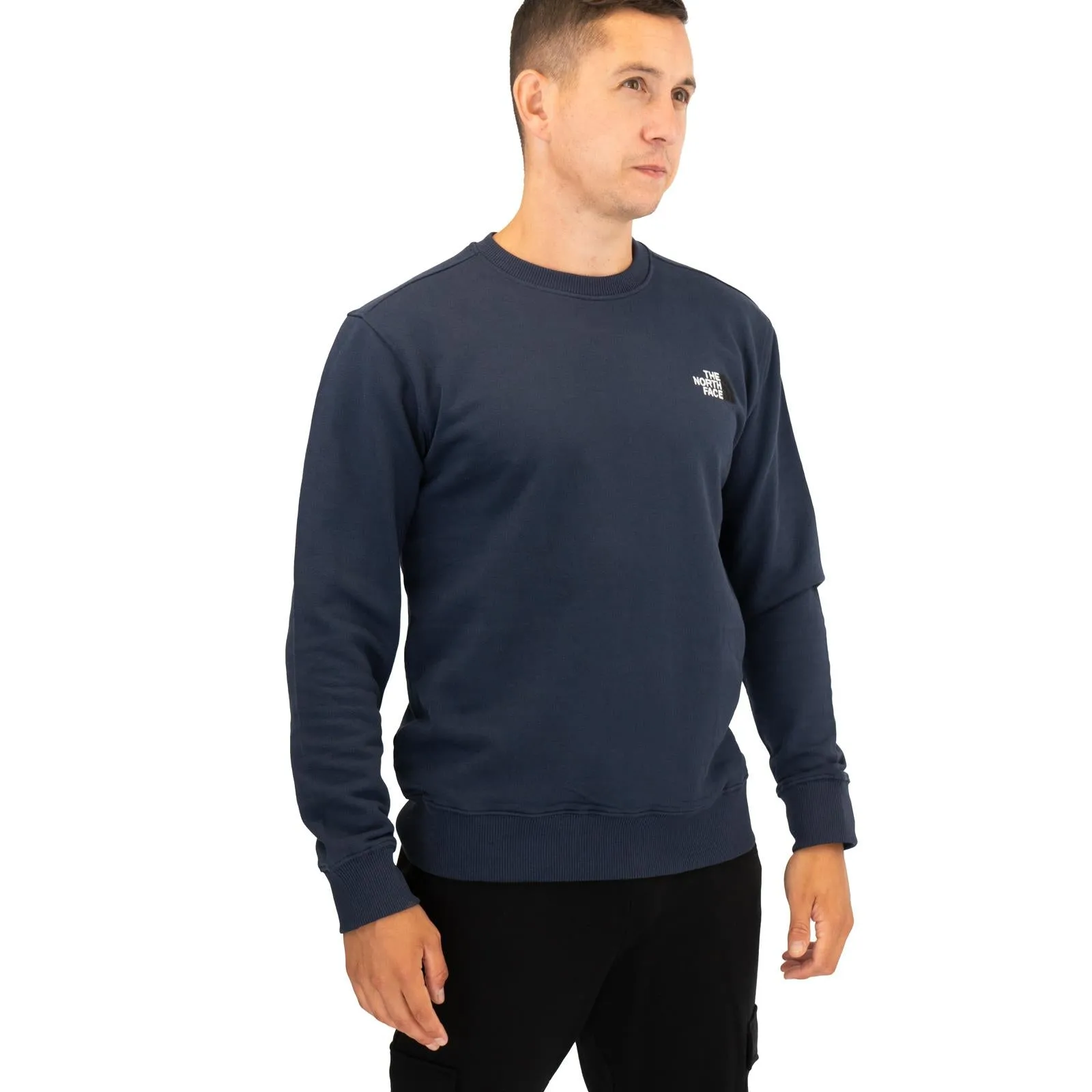 The North Face Mens Crew Navy Blue Sweatshirt