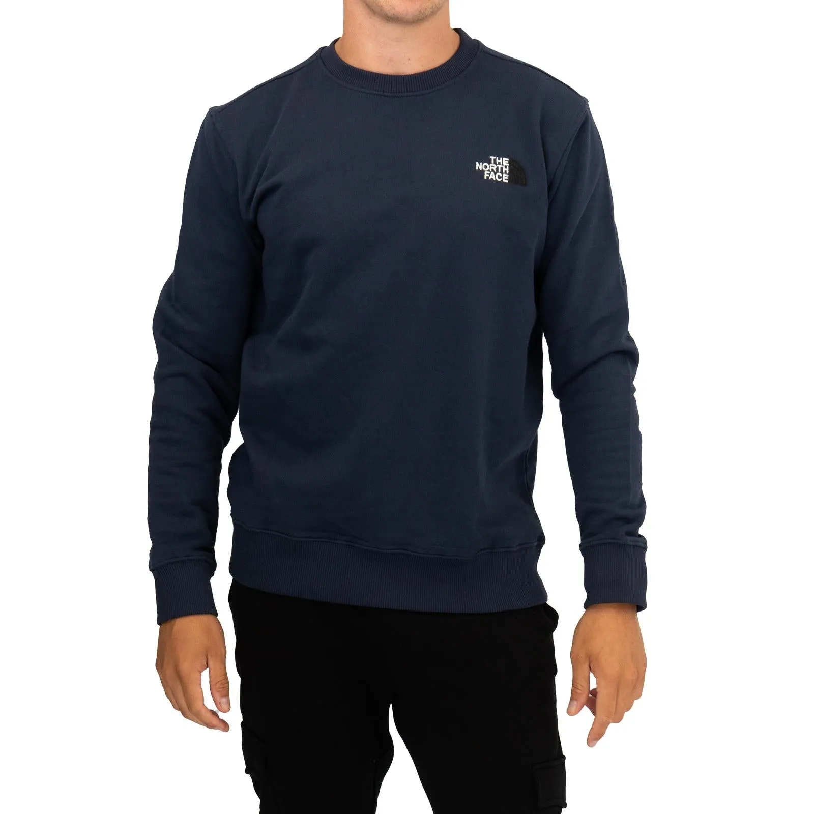 The North Face Mens Crew Navy Blue Sweatshirt