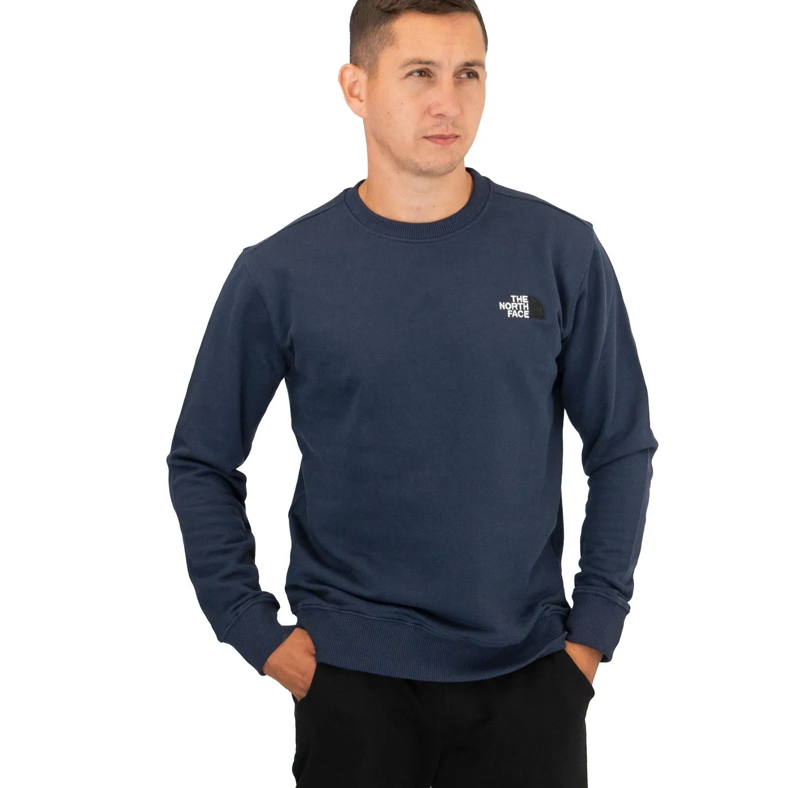 The North Face Mens Crew Navy Blue Sweatshirt