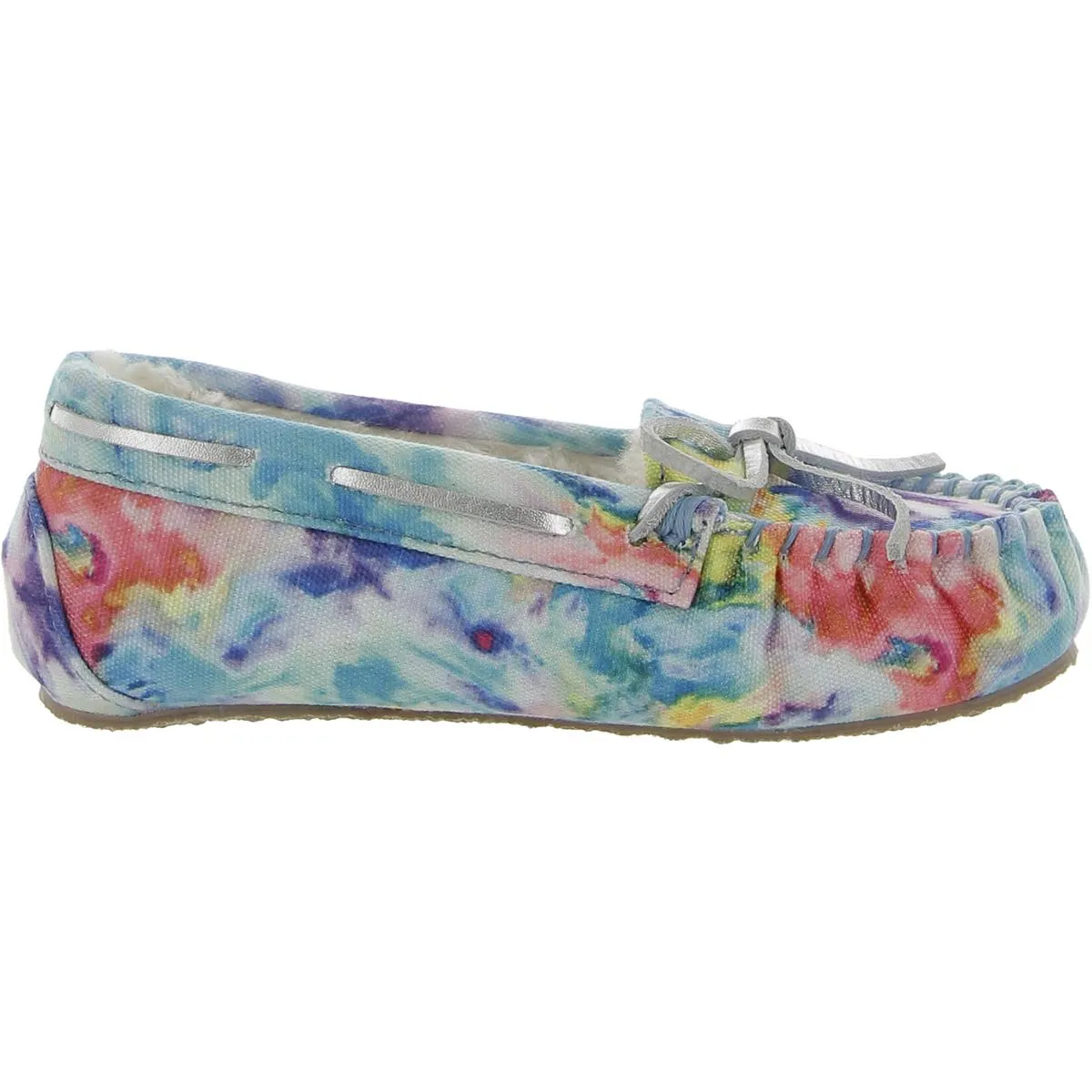 Tie Dye Cassie Girls Flat Moccasins
