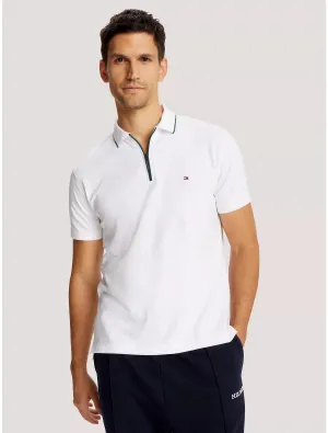 Tommy Hilfiger Regular Fit Interlock Zip Polo - Men