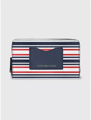 Tommy Hilfiger Stripe Zip Wallet - Women