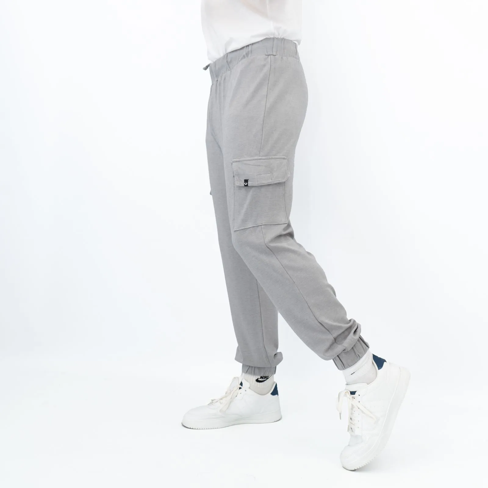 True Religion Mens Grey Cargo Jogger Sweatpants