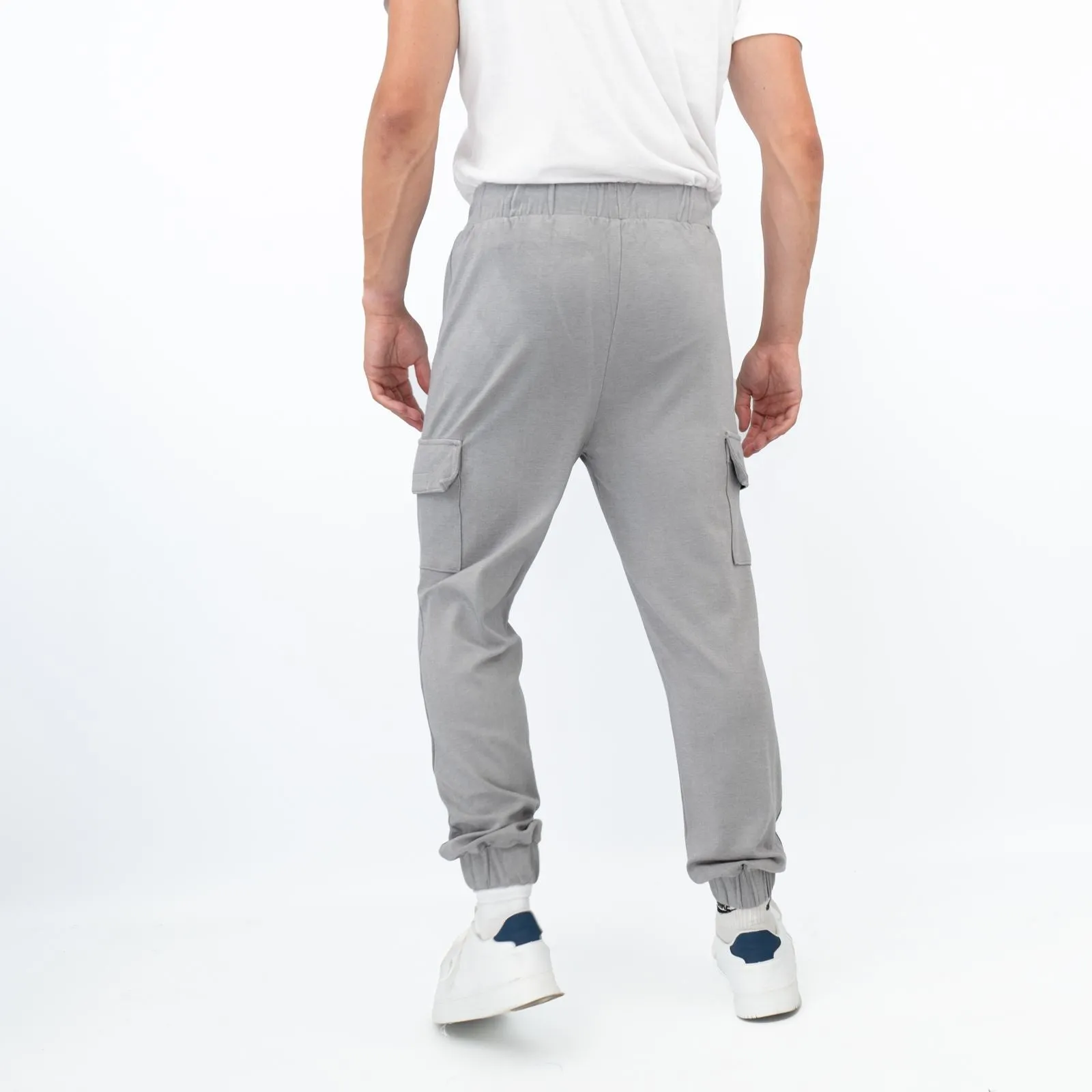 True Religion Mens Grey Cargo Jogger Sweatpants