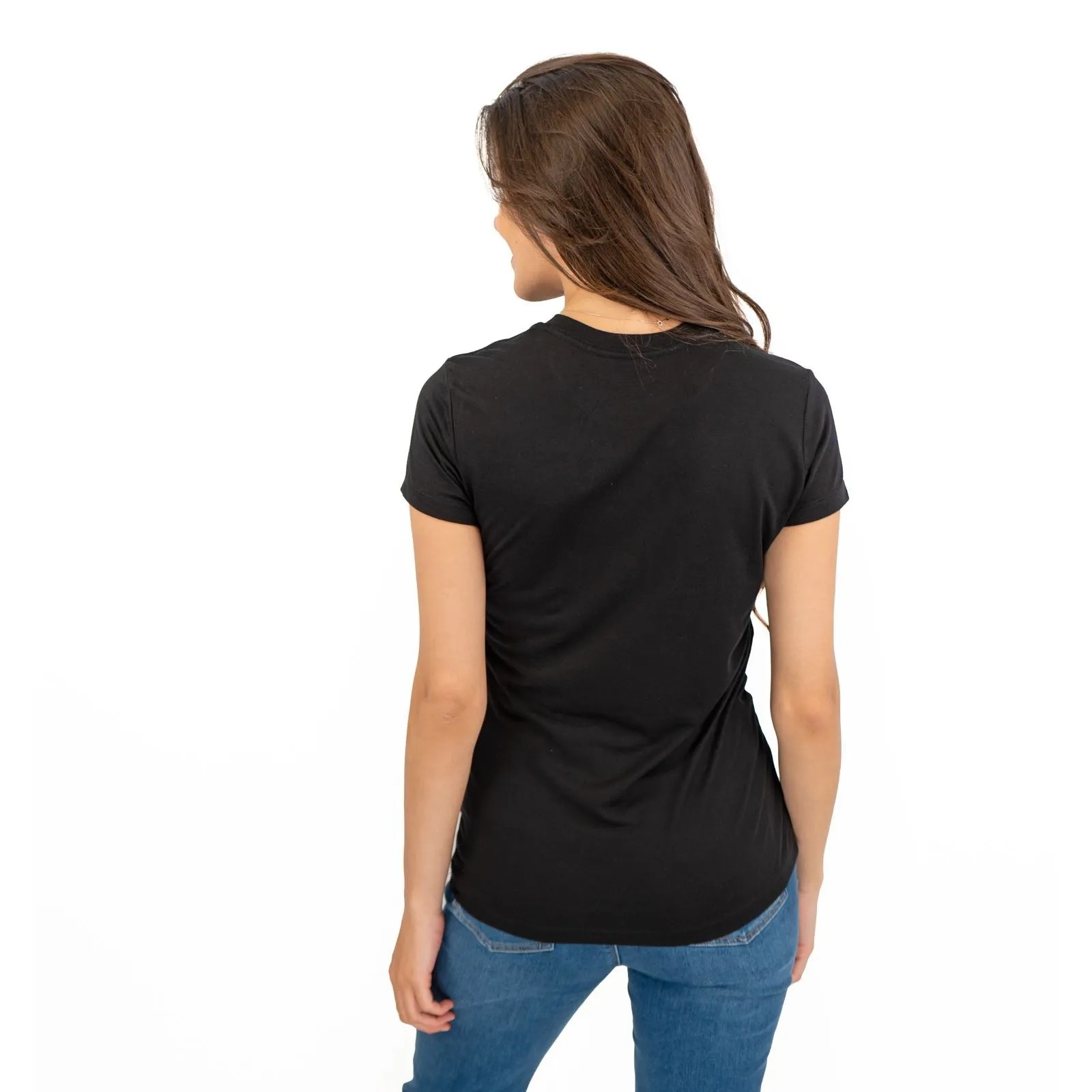True Religion Womens Top Sequin Black Gold
