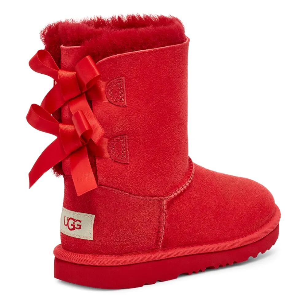 UGG Bailey Bow II Samba Red  1017394K-SBR Grade-School