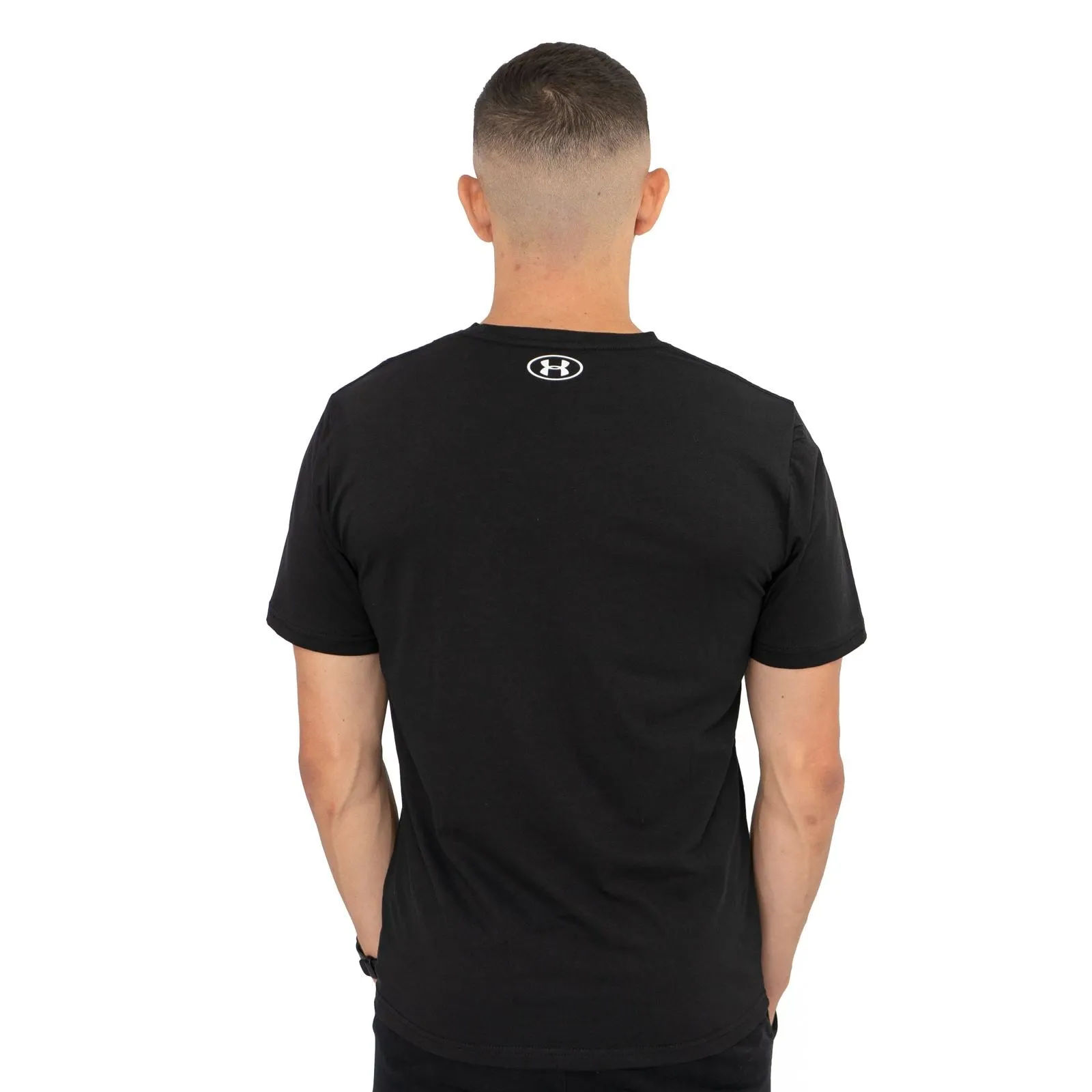 Under Armour Men Logo Print Sportstyle Black Short Sleeve T-shirt