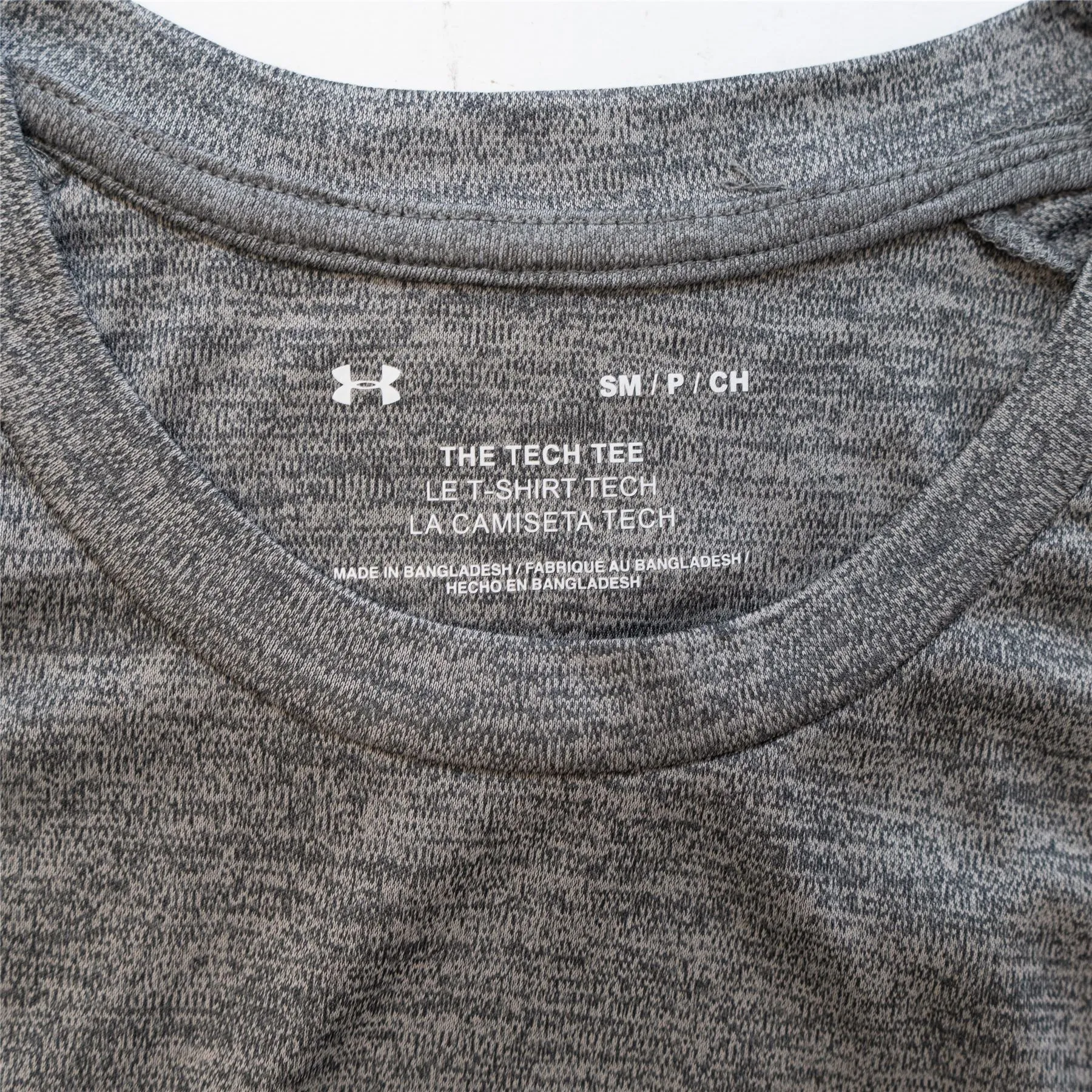 Under Armour Mens HeatGear Dark Grey Marl Crew Neck Short Sleeve Training Gym Tops