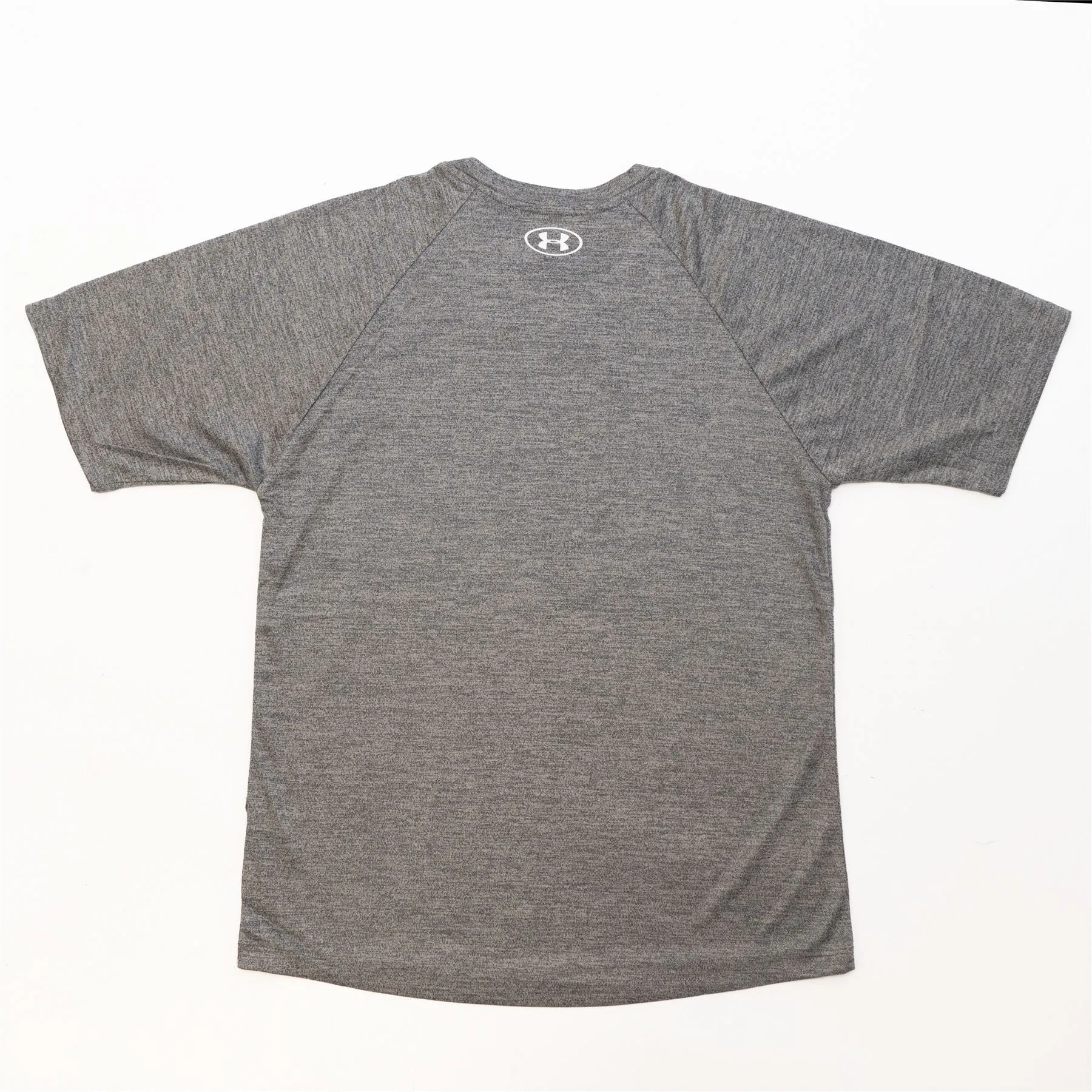 Under Armour Mens HeatGear Dark Grey Marl Crew Neck Short Sleeve Training Gym Tops