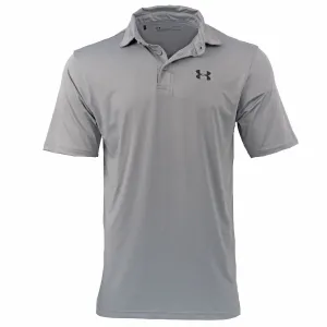 Under Armour Mens HeatGear Golf Sports Grey Polo Shirt Casual Tops