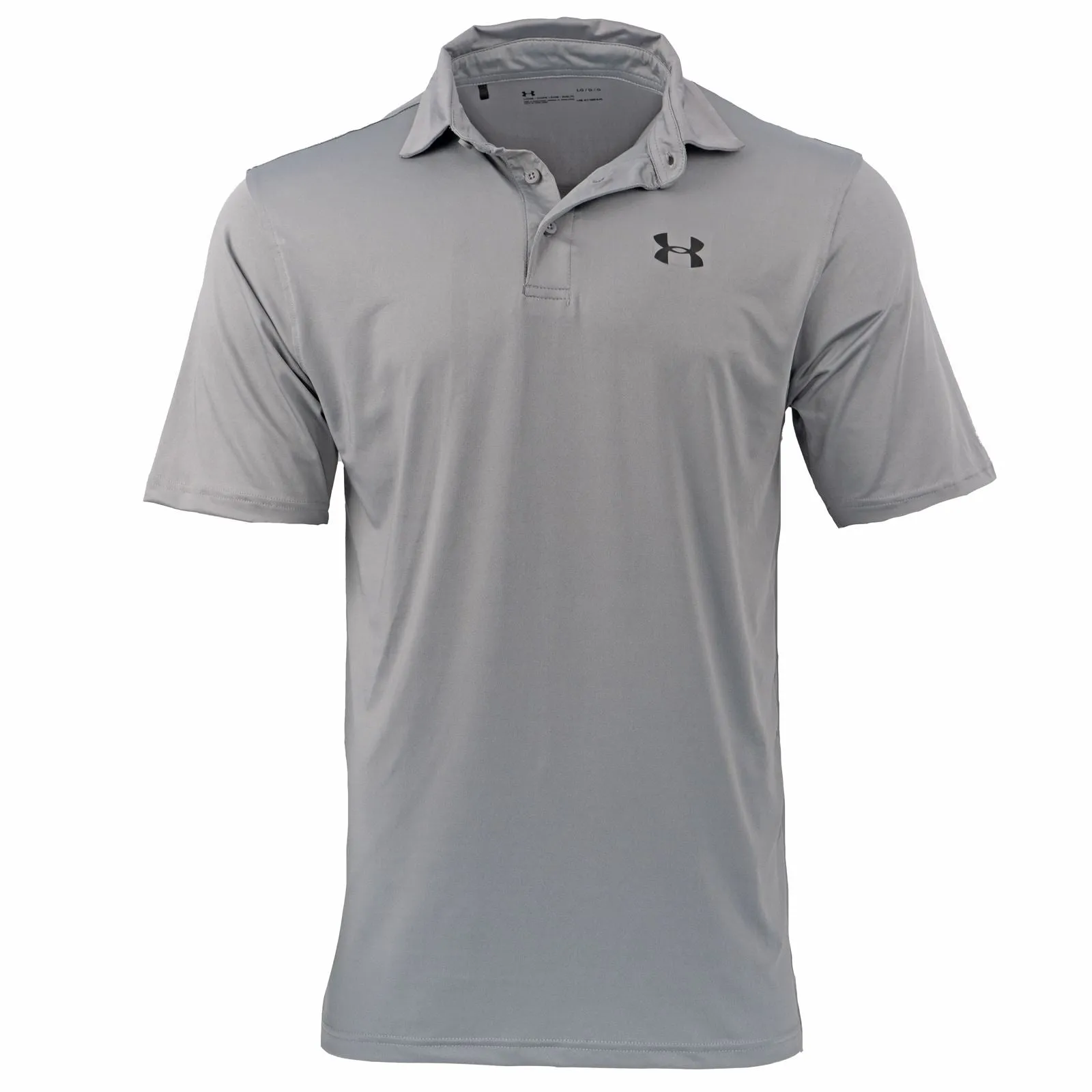 Under Armour Mens HeatGear Golf Sports Grey Polo Shirt Casual Tops