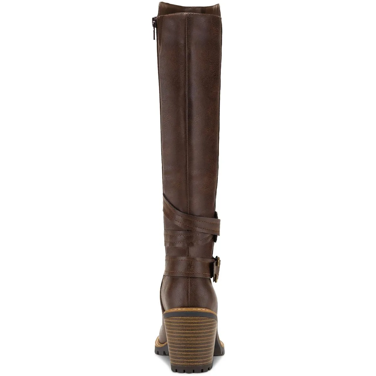 Viviaan Womens Zipper Buckle Knee-High Boots