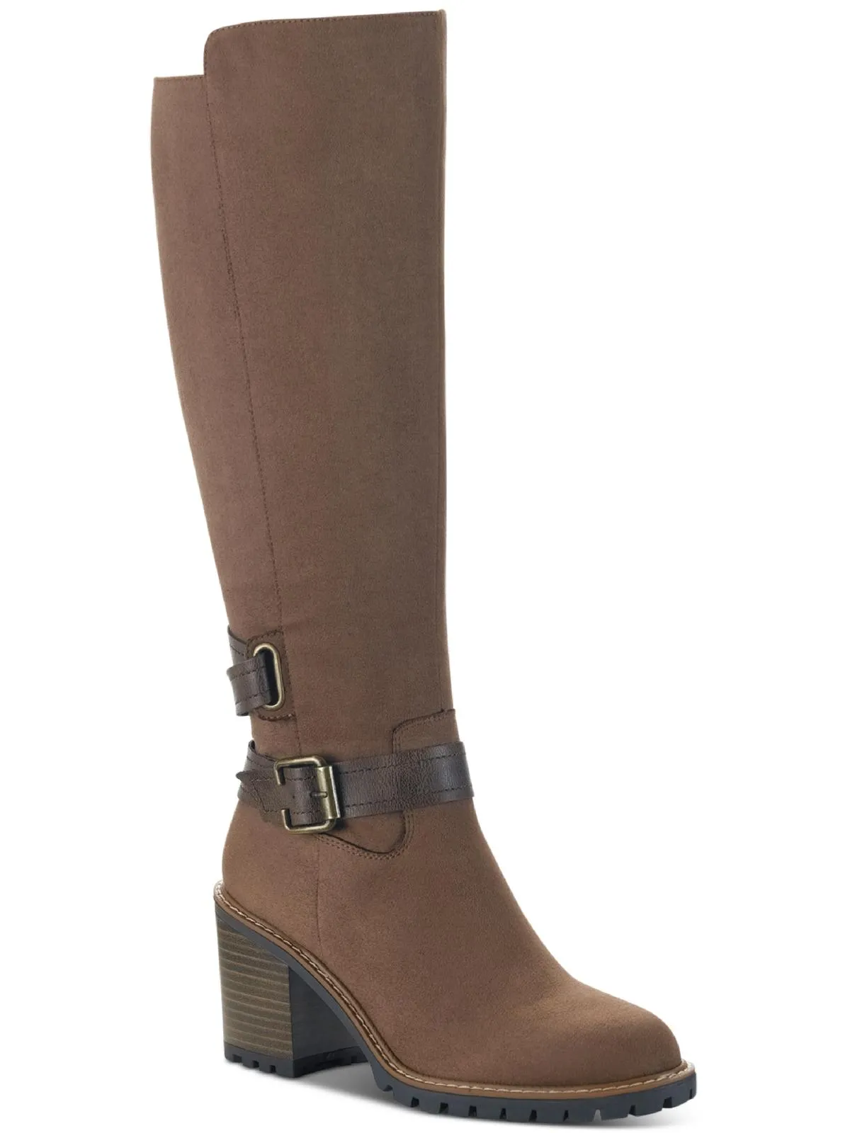 Viviaan Womens Zipper Buckle Knee-High Boots