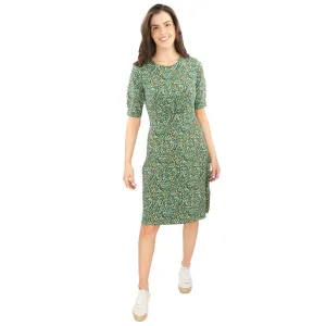 Weird Fish Green Cassandra Swing Dress