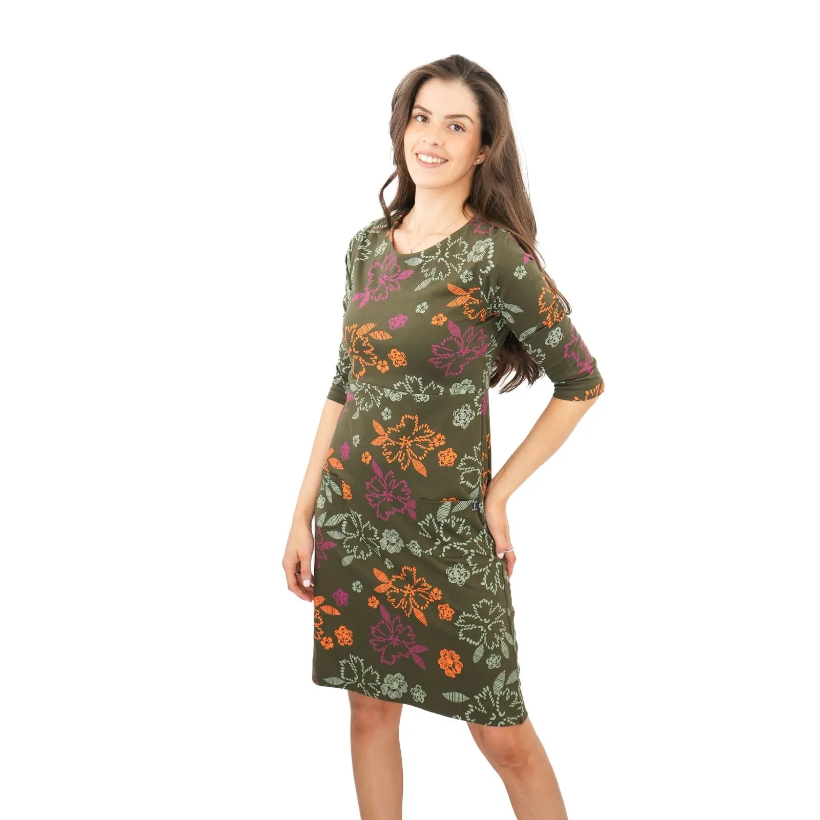 Weird Fish Green Starshine Dress