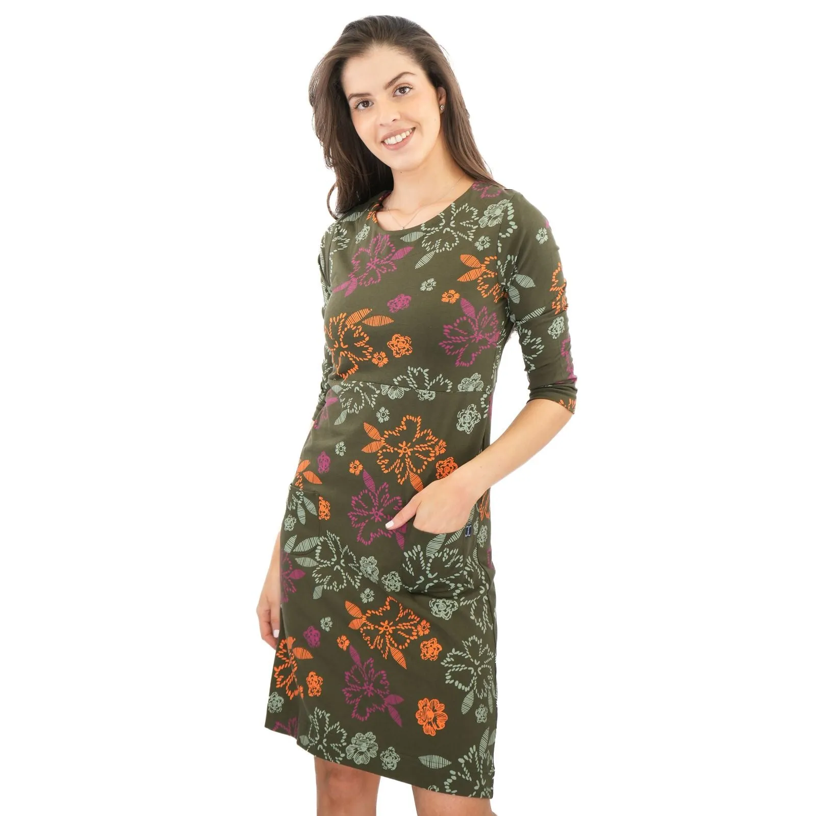 Weird Fish Green Starshine Dress