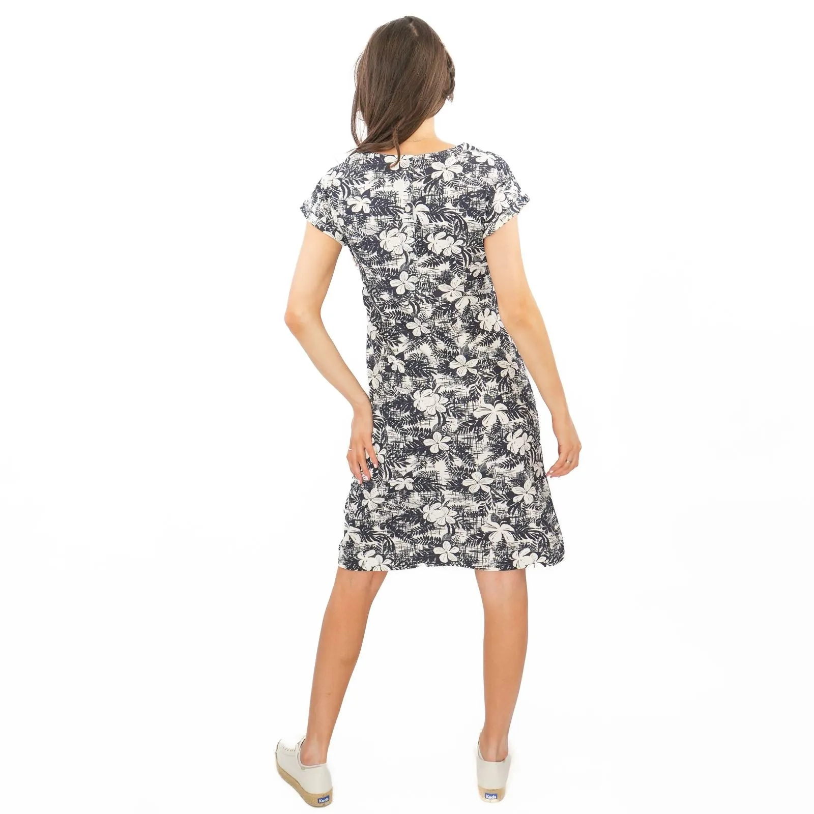Weird Fish Navy Tallahassee Dress