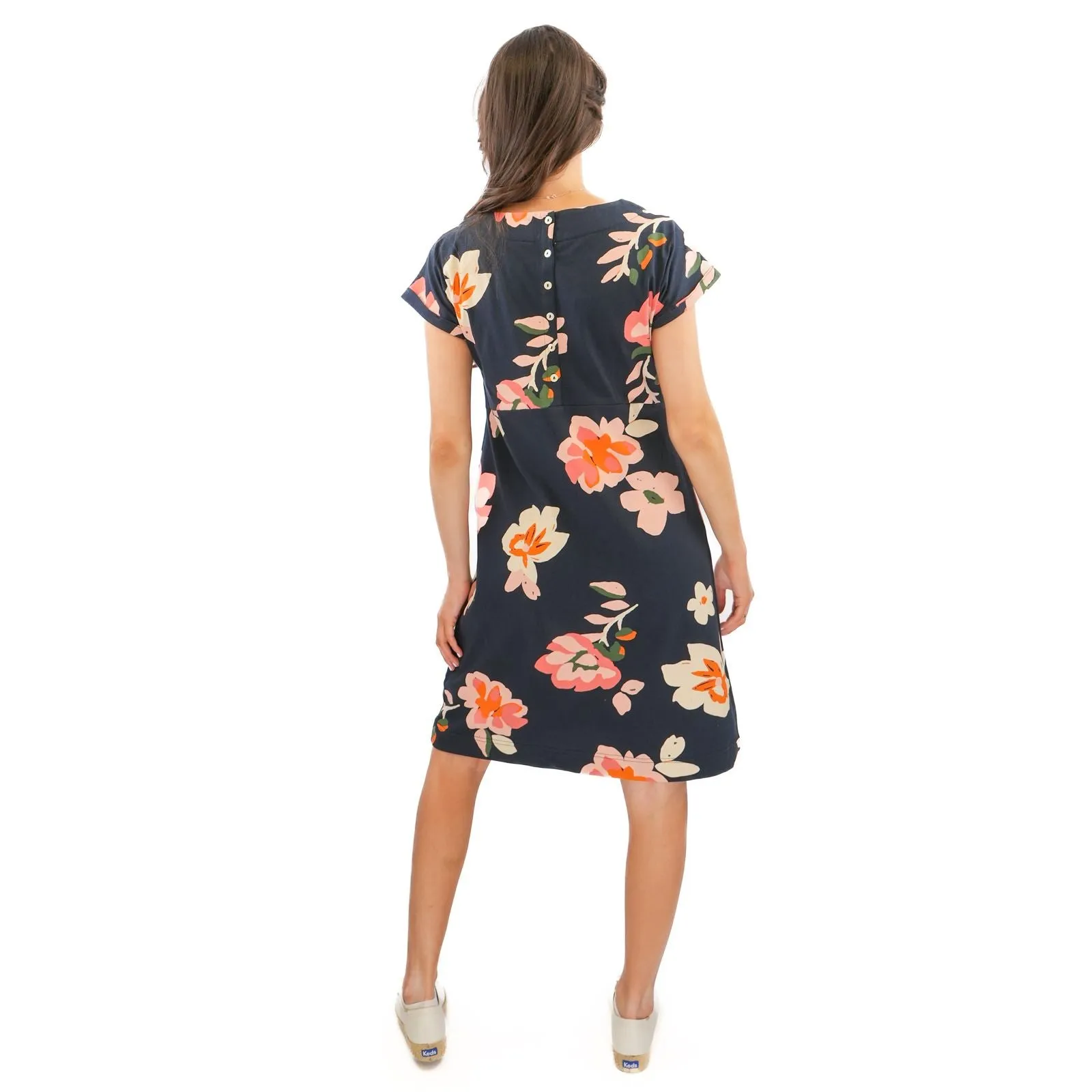 Weird Fish Navy Tallahassee Dress