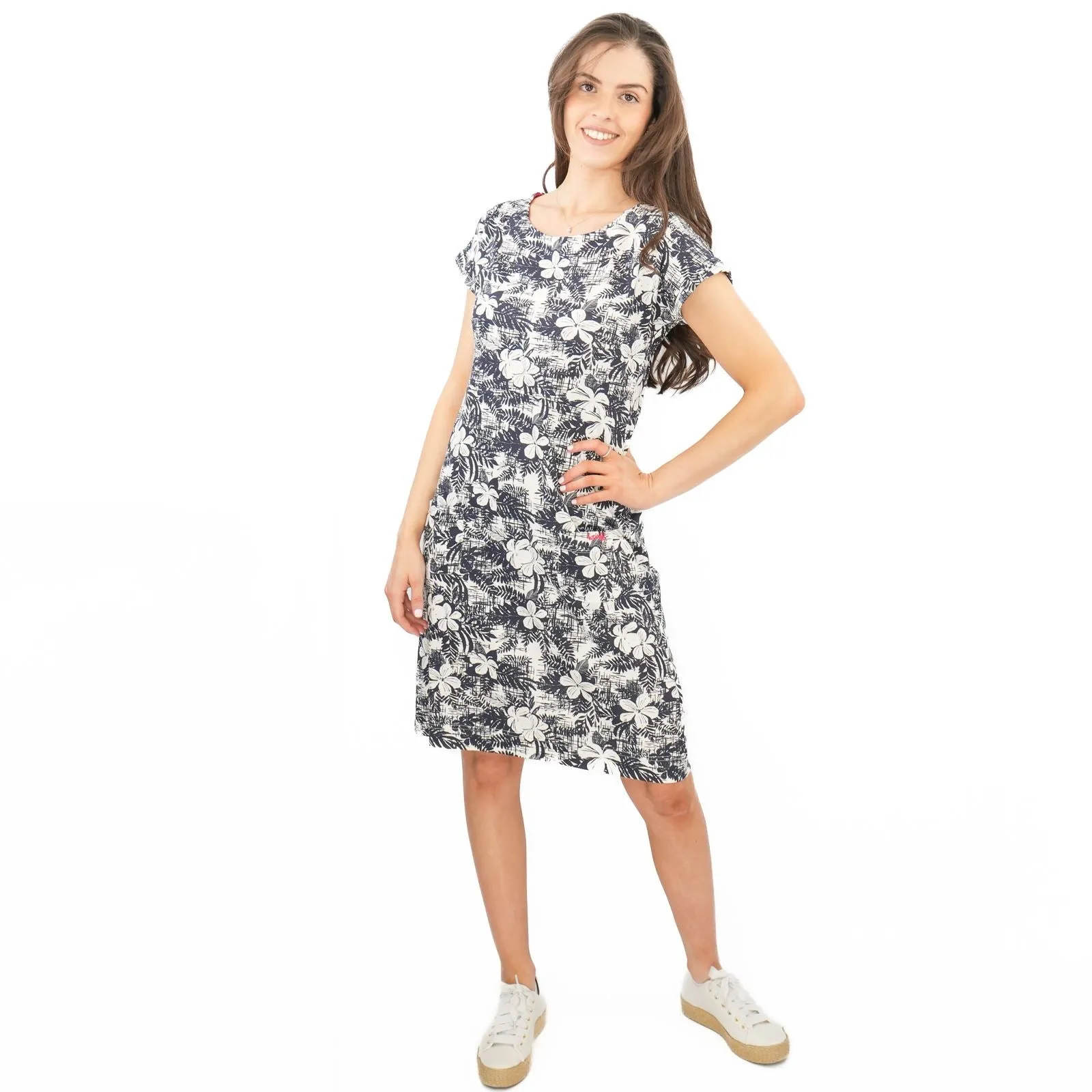 Weird Fish Navy Tallahassee Dress