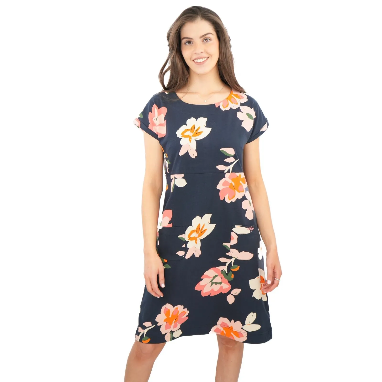 Weird Fish Navy Tallahassee Dress