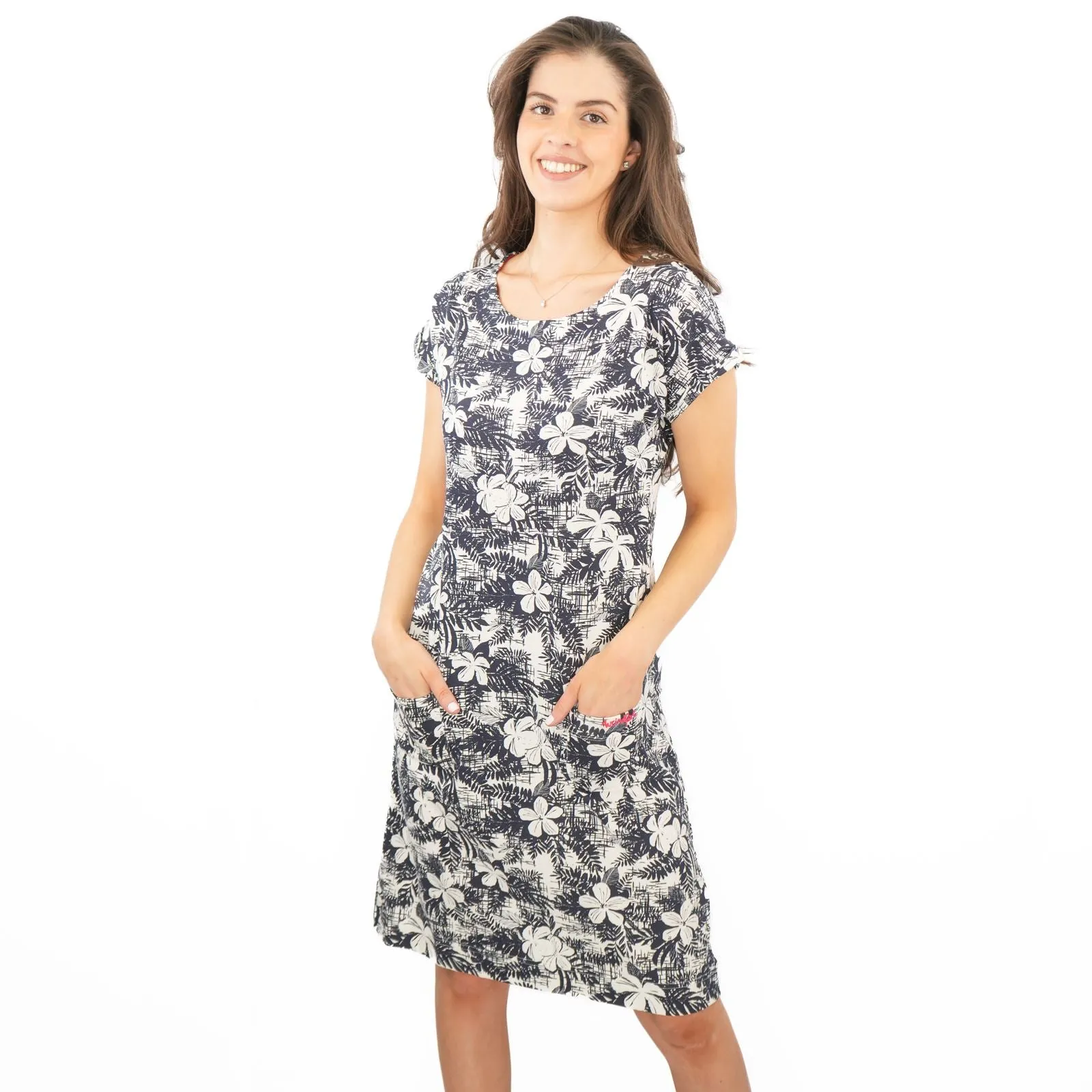 Weird Fish Navy Tallahassee Dress