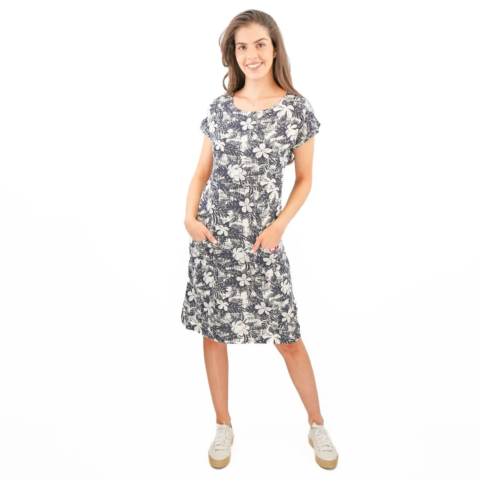 Weird Fish Navy Tallahassee Dress