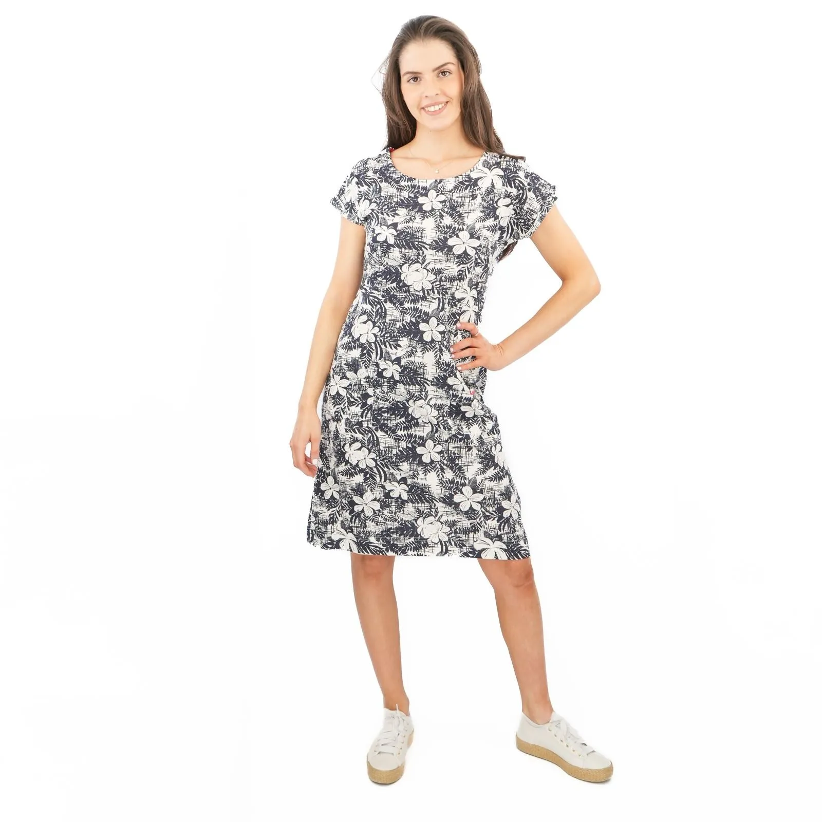 Weird Fish Navy Tallahassee Dress
