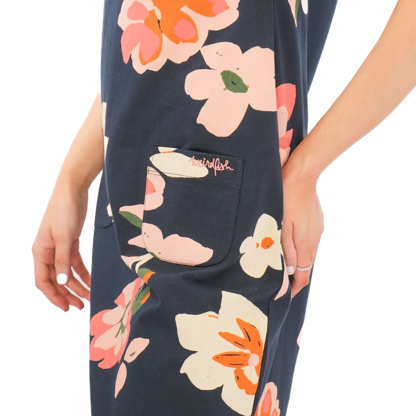 Weird Fish Navy Tallahassee Dress