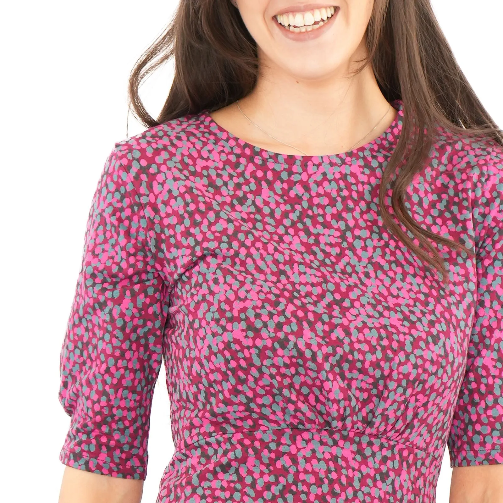 Weird Fish Pink Cassandra Swing Dress
