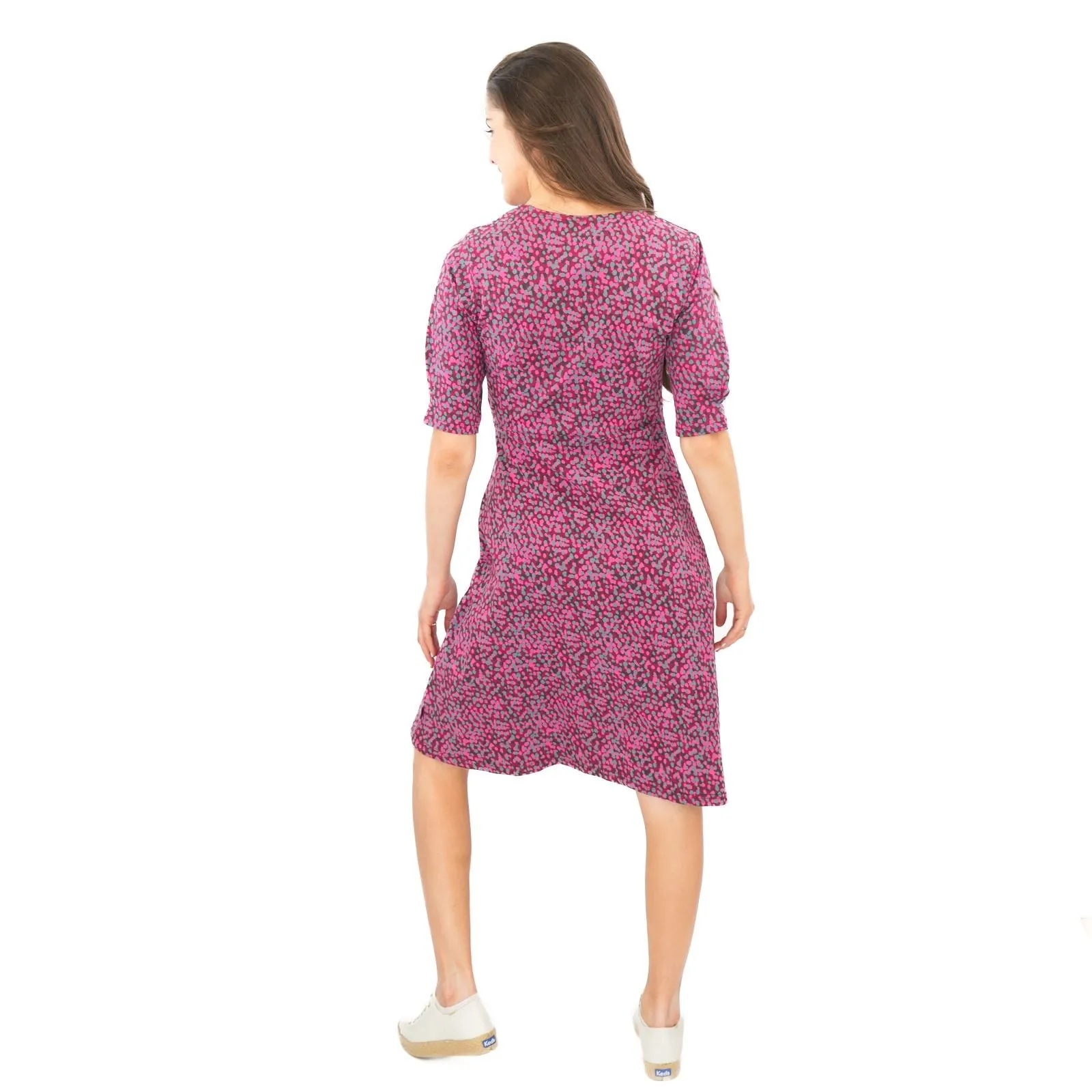 Weird Fish Pink Cassandra Swing Dress