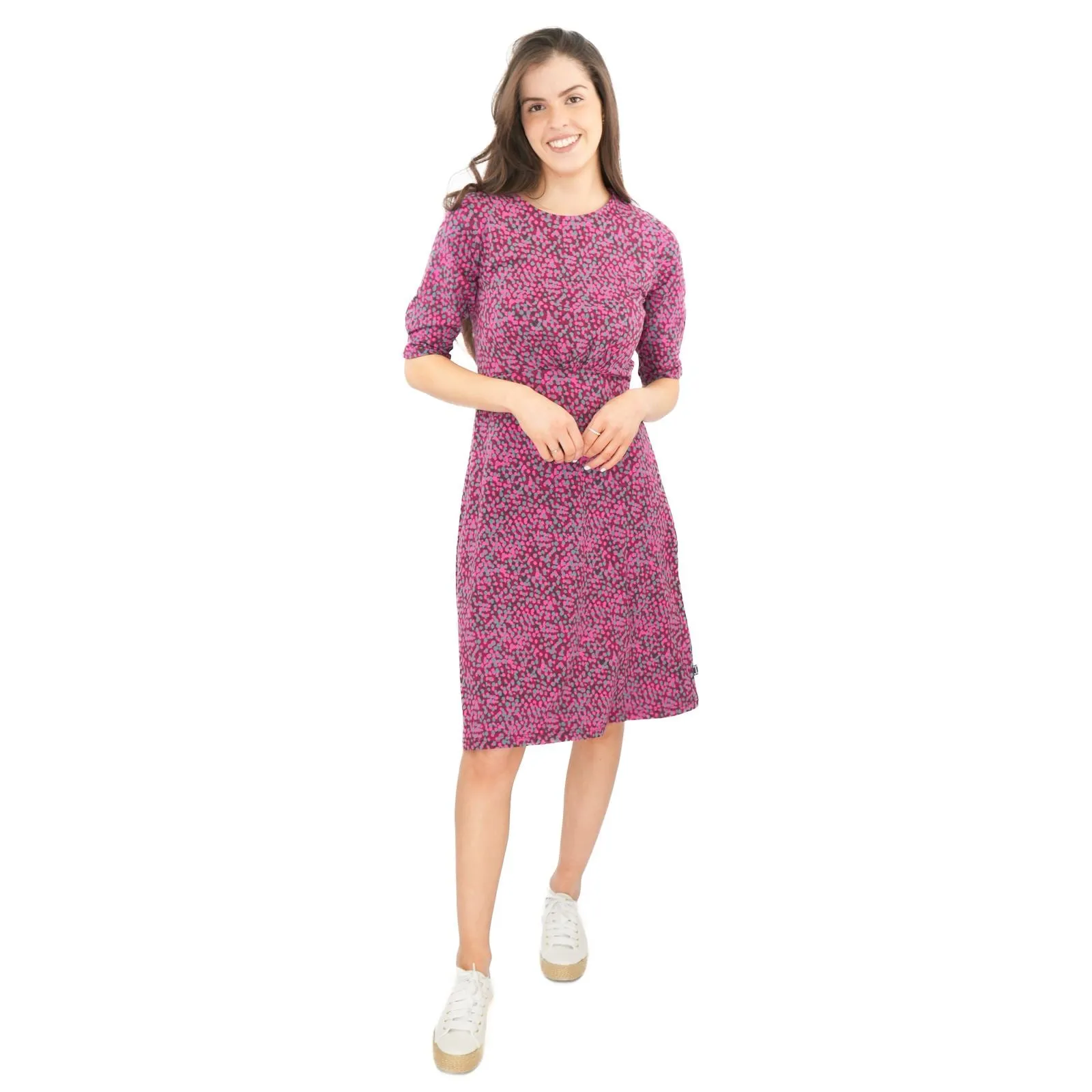 Weird Fish Pink Cassandra Swing Dress