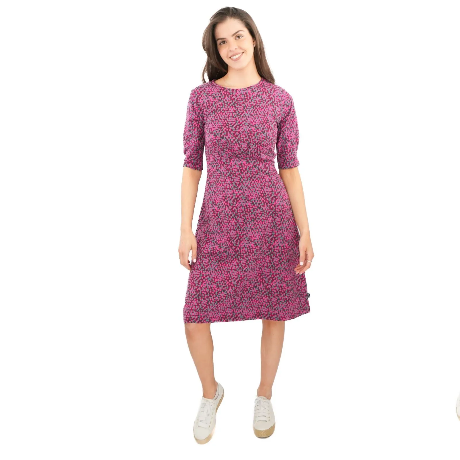Weird Fish Pink Cassandra Swing Dress