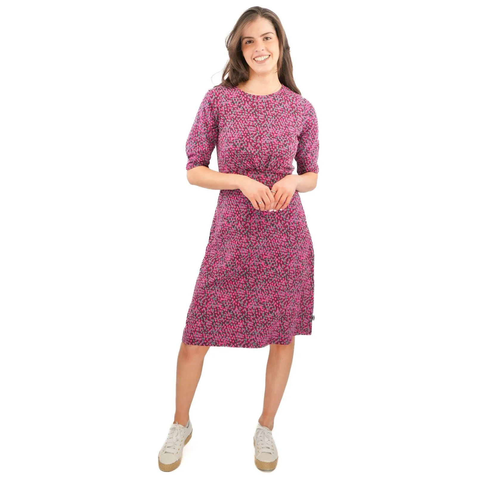 Weird Fish Pink Cassandra Swing Dress