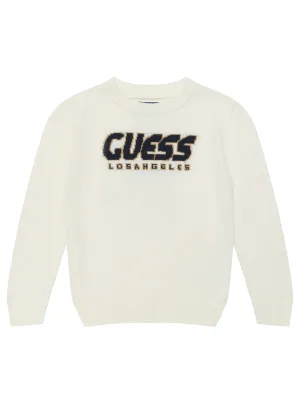 White Long Sleeve Sweater (2-7) Guess