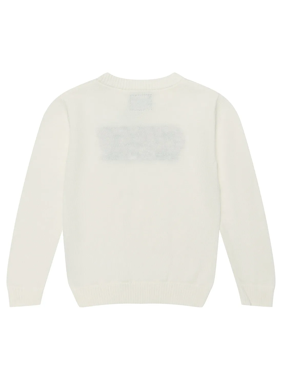 White Long Sleeve Sweater (2-7) Guess