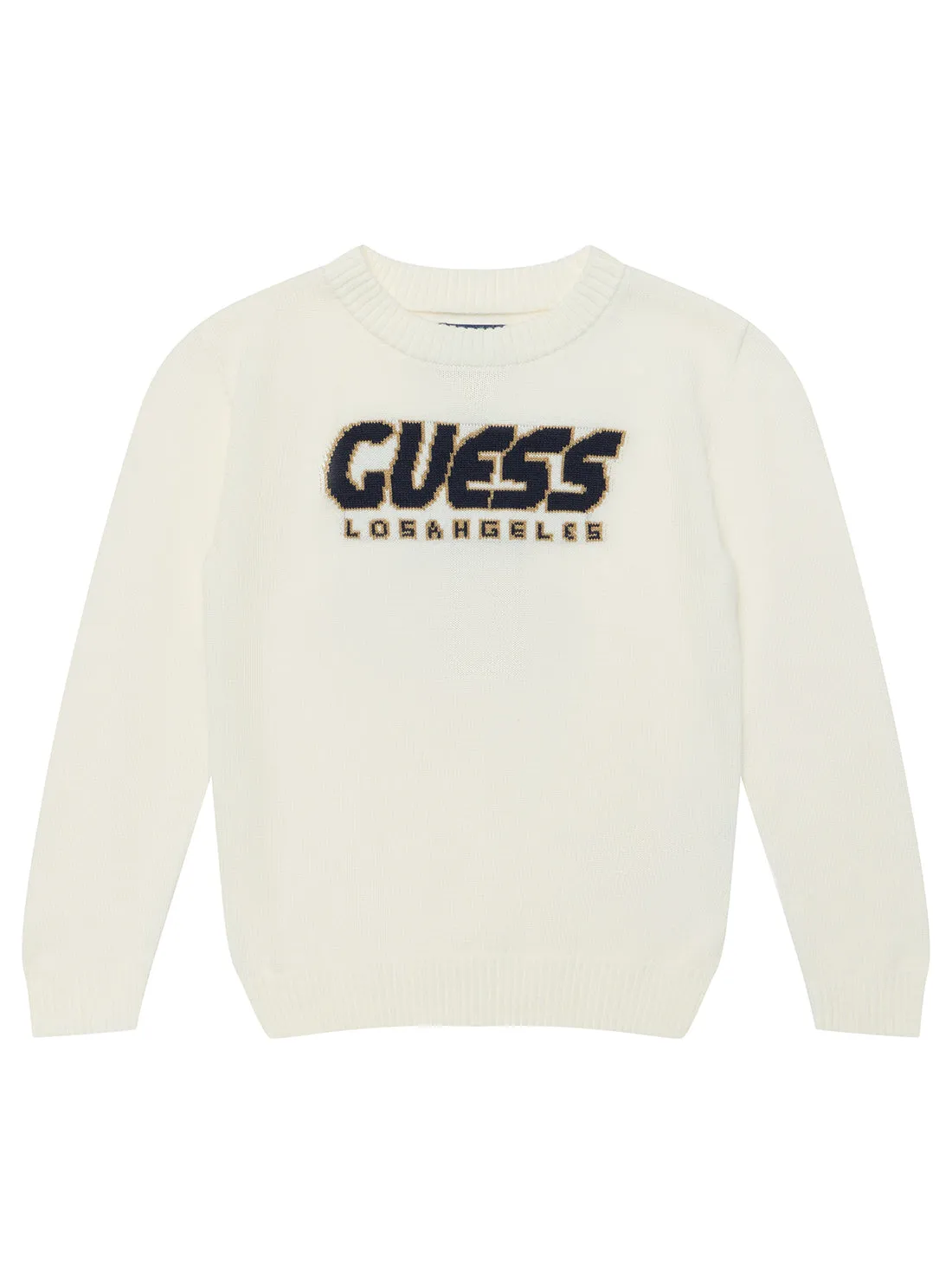 White Long Sleeve Sweater (2-7) Guess