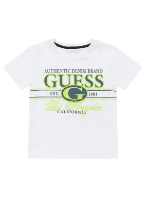 White Short Sleeve T-shirt (3-7) Guess